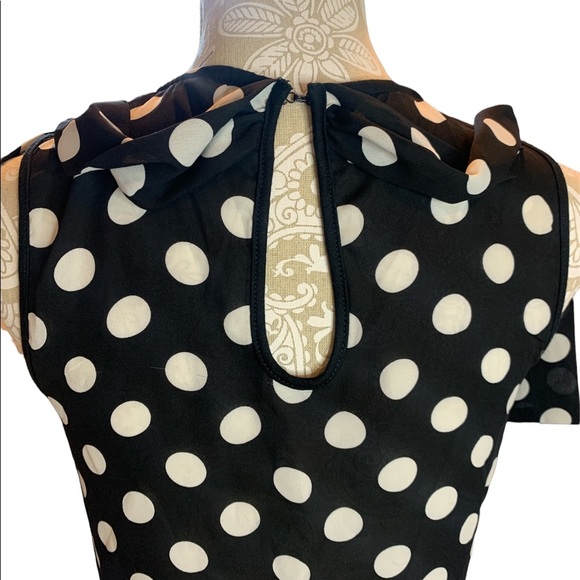 Disney Minnie Mouse metallic gold hi lo tank with polka dot back! - Picture 5 of 6